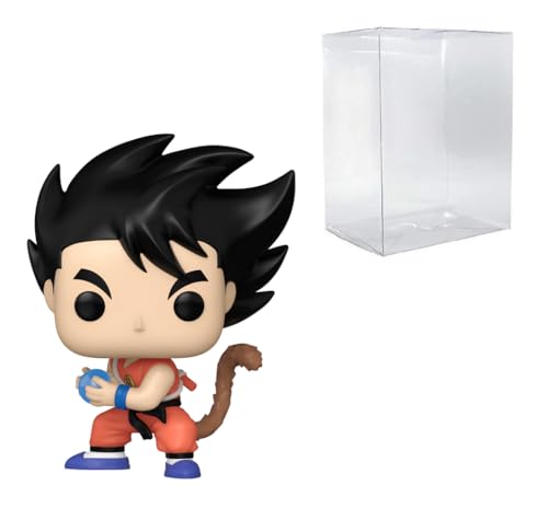 POP! Dragon Ball – Goku mit Schwanz (Kamehameha) #1780, gebündelt mit kompatibler Box Protector Case von POP