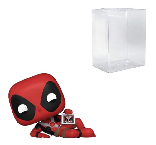 POP! Marvel Deadpool Hearts Wolverine #1413 Exklusives Paket mit kompatibler Box Schutzhülle von POP