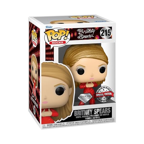 Funko Pop! Rocks: Britney Spears - Catsuit Britney - Diamant-Glitzer - Vinyl-Sammelfigur - Geschenkidee - Offizielle Handelswaren - Spielzeug Für Kinder und Erwachsene - Music Fans von Funko