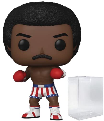 Rocky 45th Anniversary – Apollo Creed Funko Vinyl-Figur (mit kompatibler Box-Schutzhülle), mehrfarbig, 9,5 cm von POP