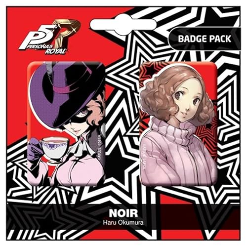 POPBuddies Persona 5 Royal Noir/Haru Okumura Badge Pack von POPBuddies