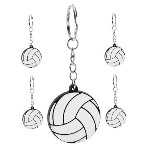 POPETPOP 1 Satz Volleyball-schlüsselanhänger Schlüsselanhänger Für Sportler Lustige Schlüsselanhänger Volleyball Schlüsselanhänger Geldbörse-schlüsselanhänger Geldbörse Charme Pvc 5st von POPETPOP