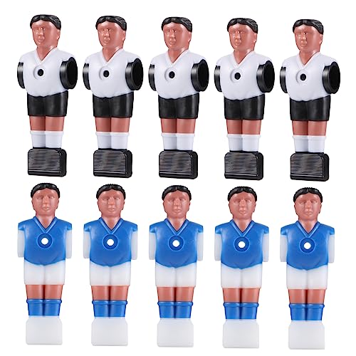 POPETPOP 10 Stück Fußballmaschinen Zubehör Spielzeug Tischfußball Männer Tischfußballspieler Tischfußball Zubehör Puppenteile Fußballspieler Modelle Spieler Tischfußball von POPETPOP