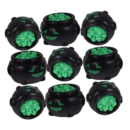 POPETPOP 10 Stück Teiliges Mini aus Resin Halloween Deko Miniaturkessel für Puppenhaus Leichte Kleine Cauldron Figuren für Party und Wohnungsdekoration POPETPOP 10 Stück Teiliges Mini aus Resin Halloween Deko Miniaturkessel für Puppenhaus Leichte Kleine Cauldron Figuren für Party und Wohnungsdekoration von POPETPOP