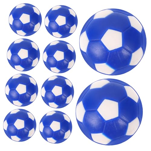 POPETPOP 10St Tischfußball Fußballbälle Tischfussball Fußballballon Mini-Tischkicker Fußballball für Erwachsene Zubehör für Tischspiele Fußball für Erwachsene Mini PVC Blue von POPETPOP