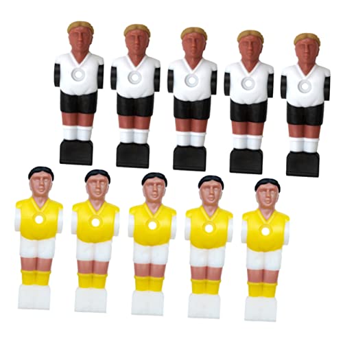 POPETPOP 10st Fußball-maschinenpuppe Fußballbälle Mini-tischfußballspiel Fußbälle Puppenfußball Kickerspieler-Statue Kickerfigur Zubehör Für Tischfußball Fußballspieler Harz von POPETPOP