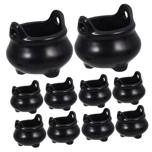 POPETPOP 12 Stück Teiliges Mini aus Robustem Abs Realistische Halloween Deko für Puppenhaus Schreibtisch und Schwarzer Mini Kessel für Gruselige DIY Bastelprojekte POPETPOP 12 Stück Teiliges Mini aus Robustem Abs Realistische Halloween Deko für Puppenhaus Schreibtisch und Schwarzer Mini Kessel für Gruselige DIY Bastelprojekte von POPETPOP