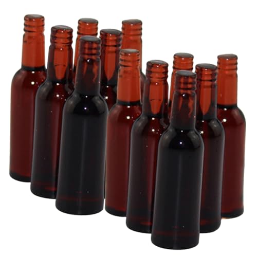 POPETPOP 12 Stück Teiliges Miniatur Bierflaschen Puppenhaus Dekoration Braun Mini Flaschen Leicht und Detailreich für Wohnzimmer Küchen Micro Szene Zubehör POPETPOP 12 Stück Teiliges Miniatur Bierflaschen Puppenhaus Dekoration Braun Mini Flaschen Leicht und Detailreich für Wohnzimmer Küchen Micro Szene Zubehör von POPETPOP