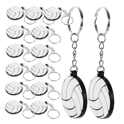 POPETPOP 15 Stück Teiliges Volleyball Schlüsselanhänger Kreative Sport Ball Anhänger Leichte Taschen und Schlüssel Deko Party für Freunde Familie Kollegen POPETPOP 15 Stück Teiliges Volleyball Schlüsselanhänger Kreative Sport Ball Anhänger Leichte Taschen und Schlüssel Deko Party für Freunde Familie Kollegen von POPETPOP