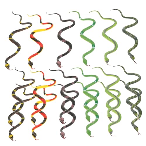 POPETPOP 18 Stück Teiliges Gummi Schlangenspielzeug Realistisch Detailreich Simulation Lernspielzeug Halloween Party Streichartikel Beutetaschenfüller Spaß POPETPOP 18 Stück Teiliges Gummi Schlangenspielzeug Realistisch Detailreich Simulation Lernspielzeug Halloween Party Streichartikel Beutetaschenfüller Spaß von POPETPOP