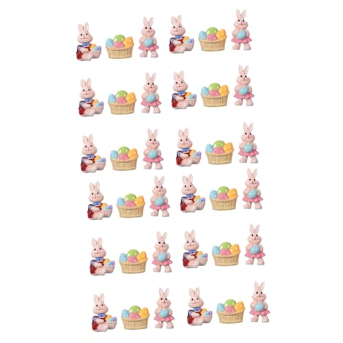 POPETPOP 2 Sätze Osterschmuck Ballon-kuchen-topper Für Nutztiere Hase Easter Bunny Basteln Ostern Tortendeko Einschulung Ostern Handwerk Diy Requisiten Zubehör Harz 18 Stück * 2 von POPETPOP