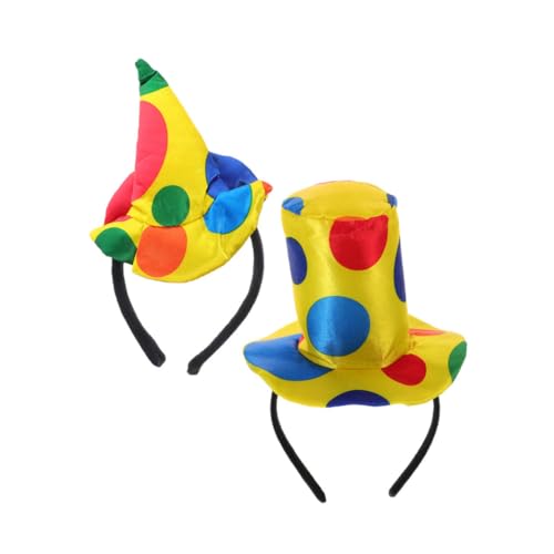 POPETPOP 2 Stück Clown Haarreif Teiliges Weiches Material Auffälliges Design Halloween Party Karneval Cosplay Zubehör für Damen und Herren POPETPOP 2 Stück Clown Haarreif Teiliges Weiches Material Auffälliges Design Halloween Party Karneval Cosplay Zubehör für Damen und Herren von POPETPOP