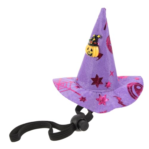 POPETPOP 2 Stück Halloween-cosplay-zubehör Hexenhüte Kostüm Halloween-requisiten Geist Halloween-kopfschmuck Halloween-hexenmützen Funkeln Kappe Halloween-hexenhut- Stoff von POPETPOP