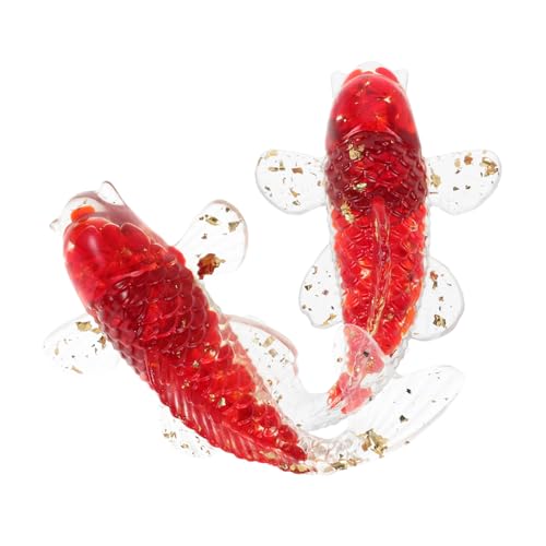 POPETPOP 2 Stück Kristall Koi Fisch Figuren Miniatur Goldfisch Deko aus Robustem Kristall Leuchtende Aquarium Deko Fische Elegante Tischdekoration für Zuhause Büro POPETPOP 2 Stück Kristall Koi Fisch Figuren Miniatur Goldfisch Deko aus Robustem Kristall Leuchtende Aquarium Deko Fische Elegante Tischdekoration für Zuhause Büro von POPETPOP