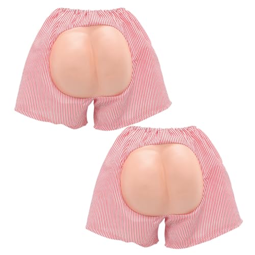POPETPOP 2 Stück Lustige Fake Butt Shorts Exponierte Hintern Prank Requisiten für Karneval Partyaccessoires Scherzartikel Neuartige Herren Kostümhosen für Fasching Halloween POPETPOP 2 Stück Lustige Fake Butt Shorts Exponierte Hintern Prank Requisiten für Karneval Partyaccessoires Scherzartikel Neuartige Herren Kostümhosen für Fasching Halloween von POPETPOP