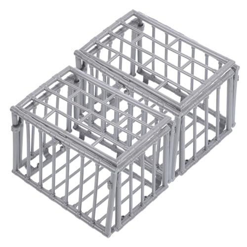 POPETPOP 2 Stück Miniatur Käfig Modell aus Strapazierfähigem Kunststoff Dekorativer Mini Käfig für Puppenhaus Vielseitiges DIY Miniatur Deko Zubehör zur Kreativen Bastelgestaltung POPETPOP 2 Stück Miniatur Käfig Modell aus Strapazierfähigem Kunststoff Dekorativer Mini Käfig für Puppenhaus Vielseitiges DIY Miniatur Deko Zubehör zur Kreativen Bastelgestaltung von POPETPOP