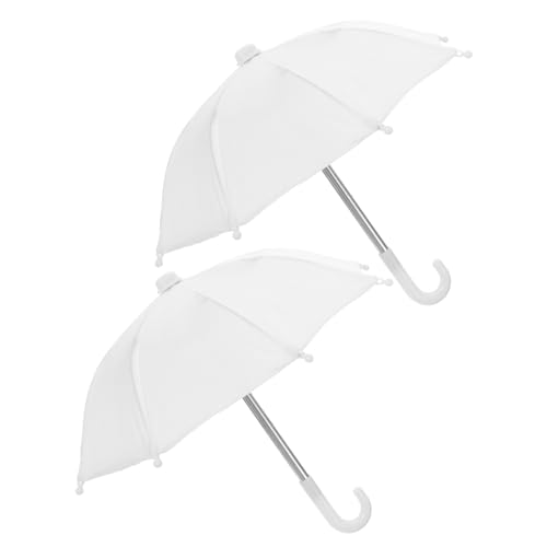 POPETPOP 2 Stück Miniatur Mini Regenschirm Weiß Puppenzubehör für Puppenhaus Dekoration Detailgetreu Maßstabgetreu für Miniaturszene und Tiny House Möbel POPETPOP 2 Stück Miniatur Mini Regenschirm Weiß Puppenzubehör für Puppenhaus Dekoration Detailgetreu Maßstabgetreu für Miniaturszene und Tiny House Möbel von POPETPOP
