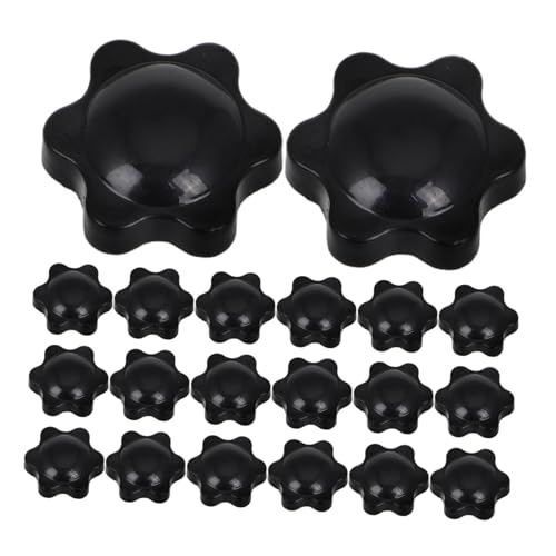 POPETPOP 20st Torx- Rändelknopf Gewindeknopf Knopfmutter Mixer-knöpfe Griffknopfschraube Klemmknopf Rändelschraube Griffknopf Für Rasenmäher Knopfschrauben Bolzenknöpfe Black Plastik von POPETPOP