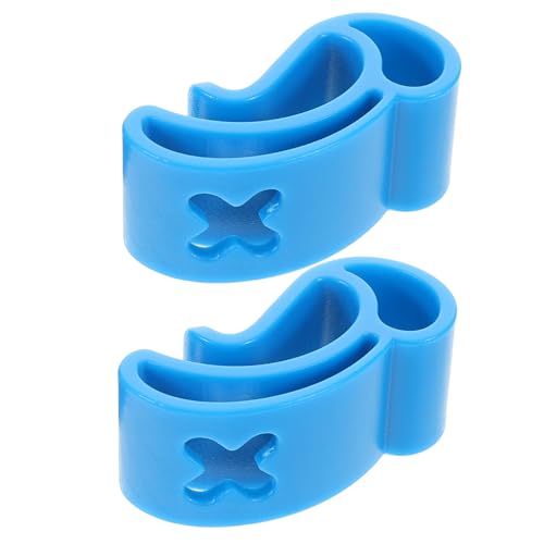 POPETPOP 2St -Clip Drahtbilder aufhängen Samtband Flugscheibe aus Stahl Testpapiersensor Outdoor Spiele Sport zubehör Disc-Trageclip Flugscheibenclip aus Kunststoff Abs Blue von POPETPOP