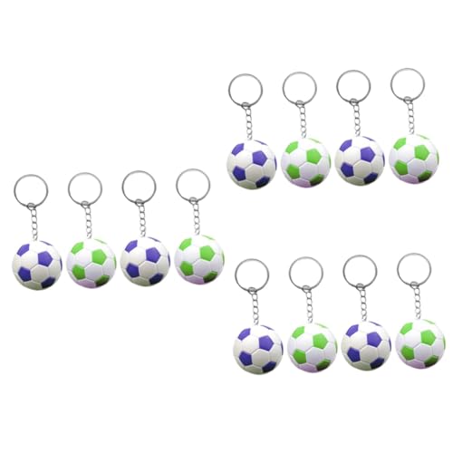 POPETPOP 3 Sätze Fußball Schlüsselanhänger Fußball-aufkleber Sportball-fußball-schlüsselanhänger Fußball Football Hängender Fußball-schlüsselanhänger Metall 4 Stück * 3 von POPETPOP