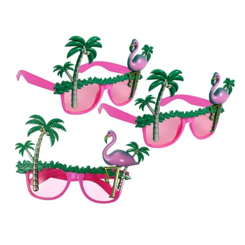 POPETPOP 3 Stück Hawaii Party Sonnenbrille mit Kokosnussbaum und Flamingo Leichte UV Schutzbrille Einzigartige Design Neuheit als Sommer Party Zubehör und Tropische Foto Booth Requisiten POPETPOP 3 Stück Hawaii Party Sonnenbrille mit Kokosnussbaum und Flamingo Leichte UV Schutzbrille Einzigartige Design Neuheit als Sommer Party Zubehör und Tropische Foto Booth Requisiten von POPETPOP