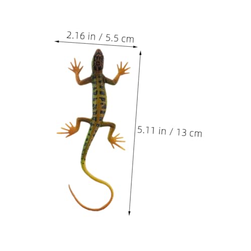 POPETPOP 3 Stück Teiliges Echsenmodell Realistische Reptilienfigur aus Solidem Kunststoff Grün Lebensecht als Gartendekoration und Lernspielzeug für Naturbeobachtung und Tierkunde POPETPOP 3 Stück Teiliges Echsenmodell Realistische Reptilienfigur aus Solidem Kunststoff Grün Lebensecht als Gartendekoration und Lernspielzeug für Naturbeobachtung und Tierkunde von POPETPOP
