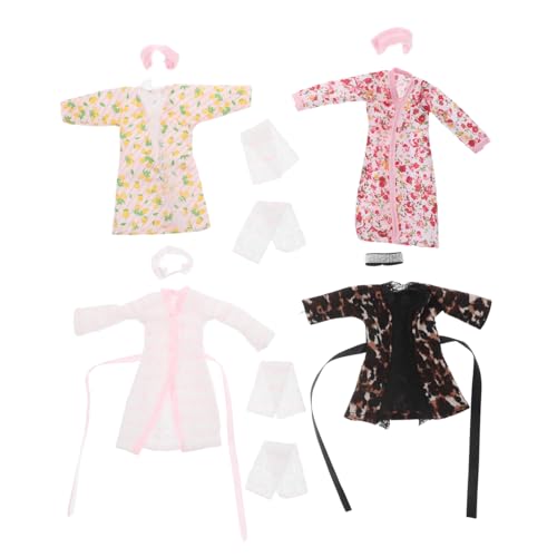 POPETPOP 4 Sätze Puppen Bademäntel aus Weichem Modische Sommer Bademäntel für Puppen Accessoires für Puppenhaus und Rollenspiele Bequem und Stylisch POPETPOP 4 Sätze Puppen Bademäntel aus Weichem Modische Sommer Bademäntel für Puppen Accessoires für Puppenhaus und Rollenspiele Bequem und Stylisch von POPETPOP