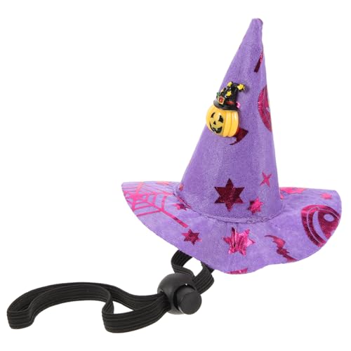 POPETPOP 4 Stück Halloween-kopfschmuck Halloween-hexenmützen Funkeln Hexenhüte Requisiten Für Halloween-kopfbedeckungen Kappe Kostüm Geist Halloween-requisiten Party-requisite Stoff von POPETPOP