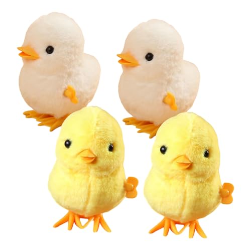 POPETPOP 4 Stück Teiliges Aufziehspielzeug Hühner und Enten Plüschspielzeug Bunte Mechanische Tiere Geschenkfüllung für Lernspielzeug ohne Batterie POPETPOP 4 Stück Teiliges Aufziehspielzeug Hühner und Enten Plüschspielzeug Bunte Mechanische Tiere Geschenkfüllung für Lernspielzeug ohne Batterie von POPETPOP