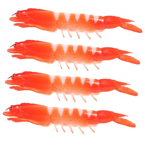 POPETPOP 4 Stück Teiliges Realistische Garnelenfiguren aus PVC Detailgetreues Garnelenmodell als Dekoration Lernspielzeug und Fotorequisite Lebensechte Garnelen Simulation für Kreative POPETPOP 4 Stück Teiliges Realistische Garnelenfiguren aus PVC Detailgetreues Garnelenmodell als Dekoration Lernspielzeug und Fotorequisite Lebensechte Garnelen Simulation für Kreative von POPETPOP