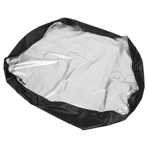 POPETPOP 5 Sätze Bunkerabdeckung Sandkastenplane Sandkastenabdeckung Gestell Wasser Solar- Spule Im Freien Deckel Grillen Schwimmbad Grube Zubehör Netz Black Polyester (Polyester) von POPETPOP