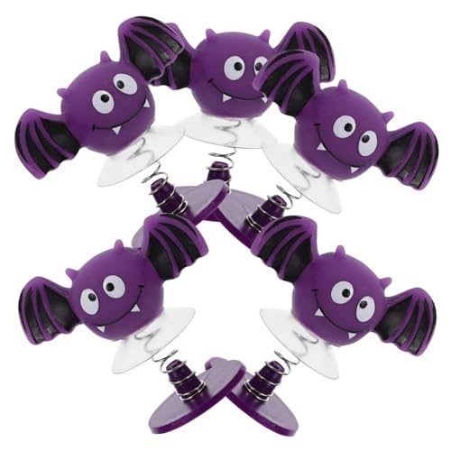 POPETPOP 5 Stück Teiliges Halloween Feder Springspielzeug Bunte Cartoon Fledermaus Figuren Party Mitgebsel Lustiges Desktop für Mädchen Jungen Leicht Tragbar und Dekorativ POPETPOP 5 Stück Teiliges Halloween Feder Springspielzeug Bunte Cartoon Fledermaus Figuren Party Mitgebsel Lustiges Desktop für Mädchen Jungen Leicht Tragbar und Dekorativ von POPETPOP