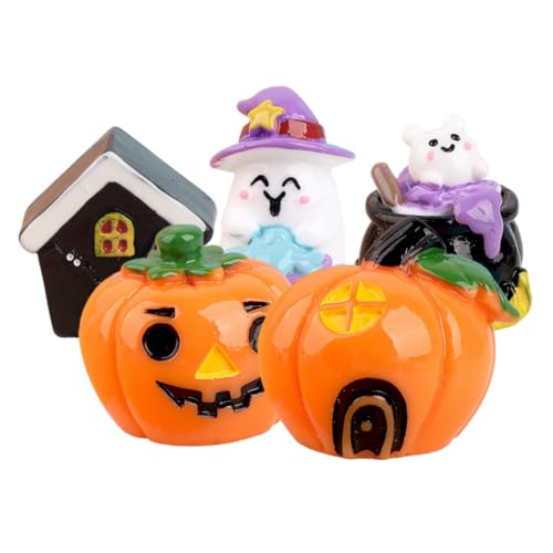 POPETPOP 5 Stück Teiliges Miniatur Halloween aus Resin Kleine Figuren mit Kürbis und Geist Realistische Mikro Dekorationen für Puppenhäuser Tisch und Heimdeko Leichte Detailreiche POPETPOP 5 Stück Teiliges Miniatur Halloween aus Resin Kleine Figuren mit Kürbis und Geist Realistische Mikro Dekorationen für Puppenhäuser Tisch und Heimdeko Leichte Detailreiche von POPETPOP