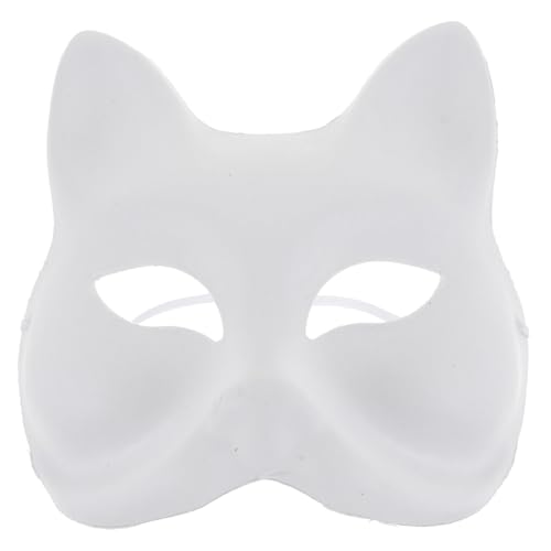 POPETPOP 6 Stück DIY Tiermasken aus Papierrohling Fuchs Gesichtsmaske zum Bemalen Kreative Kostüm Accessoires für Maskerade Karneval für Erwachsene POPETPOP 6 Stück DIY Tiermasken aus Papierrohling Fuchs Gesichtsmaske zum Bemalen Kreative Kostüm Accessoires für Maskerade Karneval für Erwachsene von POPETPOP