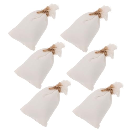 POPETPOP 6 Stück Teiliges Miniatur Baumwolltaschen Puppenhaus Zubehör Weihnachtsdeko Mini Lebensmittelbeutel für Puppenhaus Küche und Modell Dekoration POPETPOP 6 Stück Teiliges Miniatur Baumwolltaschen Puppenhaus Zubehör Weihnachtsdeko Mini Lebensmittelbeutel für Puppenhaus Küche und Modell Dekoration von POPETPOP