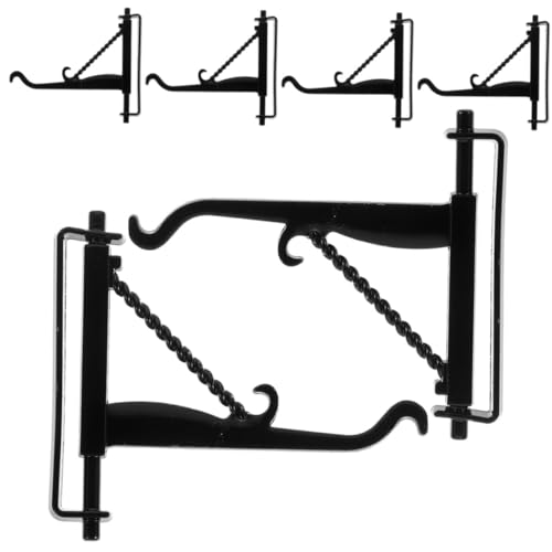 POPETPOP 6 Stück Teiliges Miniatur Haken aus Robustem Legierungsmetall Schwarz für Puppenhaus und Weihnachtsdekoration Speziell zum Aufhängen von Mini Lichtern und Pflanzen Stabil und POPETPOP 6 Stück Teiliges Miniatur Haken aus Robustem Legierungsmetall Schwarz für Puppenhaus und Weihnachtsdekoration Speziell zum Aufhängen von Mini Lichtern und Pflanzen Stabil und von POPETPOP