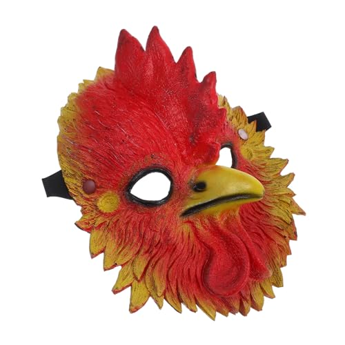 POPETPOP Bunte Halloween Rooster Cosplay Maske Leichter Vollkopf Tierkopf Kostüm Requisite für Party Karneval und Gruselige Verkleidung Komfortabel und Detailreich für Lange POPETPOP Bunte Halloween Rooster Cosplay Maske Leichter Vollkopf Tierkopf Kostüm Requisite für Party Karneval und Gruselige Verkleidung Komfortabel und Detailreich für Lange von POPETPOP
