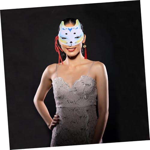 POPETPOP Cosplay Halbgesichtsmaske Fuchs Katze aus Leichtem Kunststoff Bequeme Langlebige Tiermaske für Halloween Karneval Masquerade Party Einfach Anzulegen POPETPOP Cosplay Halbgesichtsmaske Fuchs Katze aus Leichtem Kunststoff Bequeme Langlebige Tiermaske für Halloween Karneval Masquerade Party Einfach Anzulegen von POPETPOP