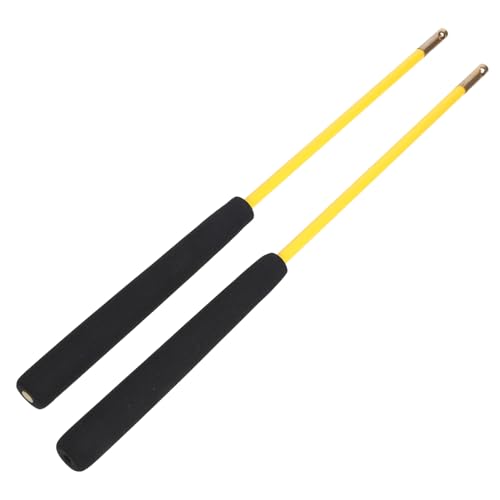 POPETPOP Diabolo-Stöcke 2 Stück Chinesische -Diabolo-Handstäbe Jonglieren Diabolo-Stäbchen Chinesische -Diabolo-Spielzeugstäbe Ersatz-Diabolo-Zubehör 35 cm – Gelb von POPETPOP