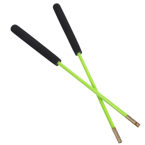 POPETPOP Diabolo-Stöcke 2 Stück Chinesische -Diabolo-Handstäbe Jonglieren Diabolo-Stäbchen Chinesische -Diabolo-Spielzeugstäbe Ersatz-Diabolo-Zubehör 35 cm – Grün von POPETPOP