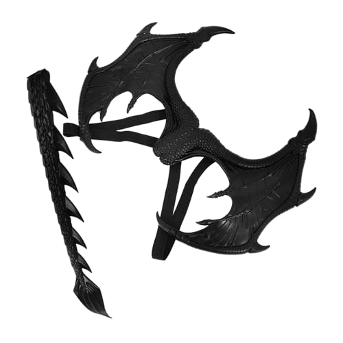 POPETPOP Drachenflügel und Kostüm Karneval Halloween Party Cosplay Zubehör Einheitsgröße Schwarz Flügel Verkleidung POPETPOP Drachenflügel und Kostüm Karneval Halloween Party Cosplay Zubehör Einheitsgröße Schwarz Flügel Verkleidung von POPETPOP
