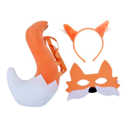 POPETPOP Fuchs Kostüm Teilig mit Maske und Stirnband Leichtes Tier Cosplay Zubehör für Halloween Fasching Karneval und Kostümpartys Dekorativ und Langlebig POPETPOP Fuchs Kostüm Teilig mit Maske und Stirnband Leichtes Tier Cosplay Zubehör für Halloween Fasching Karneval und Kostümpartys Dekorativ und Langlebig von POPETPOP