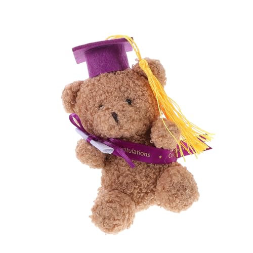 POPETPOP Graduation Plüsch mit Doktorhut Weiches Stofftier Abschlussgeschenk für Schulanfang und Bachelorfeier Perfektes Party Deko für Mädchen und Jungen POPETPOP Graduation Plüsch mit Doktorhut Weiches Stofftier Abschlussgeschenk für Schulanfang und Bachelorfeier Perfektes Party Deko für Mädchen und Jungen von POPETPOP