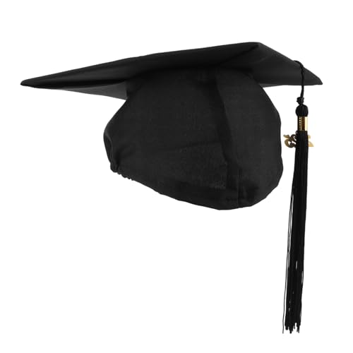POPETPOP Graduationsmütze mit Tassel Anhänger Matte Schwarze Abschlusskappe für Schul und Hochschulfeiern Atmungsaktives Material DIY Dekoration für Abschlusszeremonien POPETPOP Graduationsmütze mit Tassel Anhänger Matte Schwarze Abschlusskappe für Schul und Hochschulfeiern Atmungsaktives Material DIY Dekoration für Abschlusszeremonien von POPETPOP