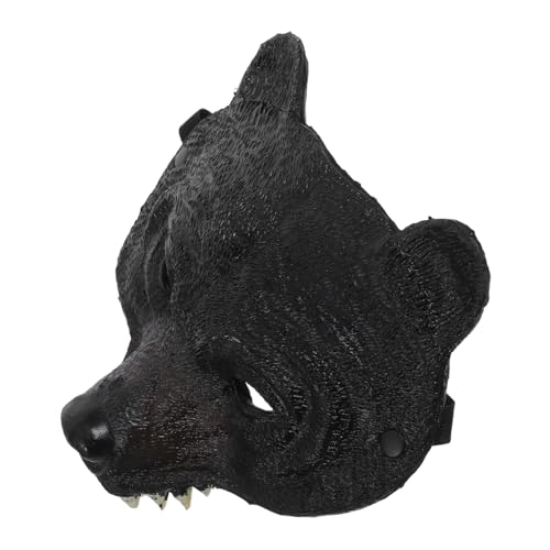 POPETPOP Karnevalsmasken Bärenmaske mit Elastischem Band Unisex Tiermaske für Fasching Cosplay Party Halloween Kostüm Requisit Kreative Tiermasken Erwachsene POPETPOP Karnevalsmasken Bärenmaske mit Elastischem Band Unisex Tiermaske für Fasching Cosplay Party Halloween Kostüm Requisit Kreative Tiermasken Erwachsene von POPETPOP