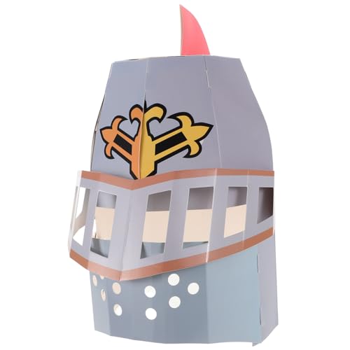 POPETPOP Kreativer Papier Ritterhelm Bastelset Niedliche DIY Ritterkopfmaske für Fasching Mottoparty Theateraufführung Jungen Mädchen Hautfreundlich und Sicher POPETPOP Kreativer Papier Ritterhelm Bastelset Niedliche DIY Ritterkopfmaske für Fasching Mottoparty Theateraufführung Jungen Mädchen Hautfreundlich und Sicher von POPETPOP