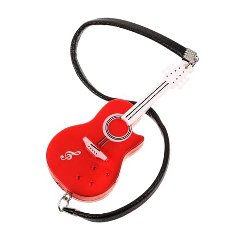 POPETPOP Miniatur Gitarre Modell Miniatur Gitarrenaccessoire für Puppenhaus Dekoration Rotes Musikinstrument für Puppenstil und Fotografie Requisiten POPETPOP Miniatur Gitarre Modell Miniatur Gitarrenaccessoire für Puppenhaus Dekoration Rotes Musikinstrument für Puppenstil und Fotografie Requisiten von POPETPOP