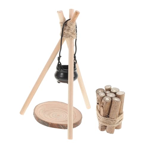 POPETPOP Miniatur Puppenhaus Feuerholz Modell Handgefertigtes Camping Zubehör Realistisches Feuerholz und Topfhalter für Detailreiche Mini Szenen und Fotografie Requisiten POPETPOP Miniatur Puppenhaus Feuerholz Modell Handgefertigtes Camping Zubehör Realistisches Feuerholz und Topfhalter für Detailreiche Mini Szenen und Fotografie Requisiten von POPETPOP