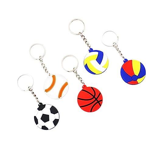 POPETPOP PVC Fußball Basketball Volleyball Schlüsselanhänger Kreative Schlüsselanhänger Für Bunte Anhänger Für Taschen Zufällige Designs Ideal Als Kleines von POPETPOP