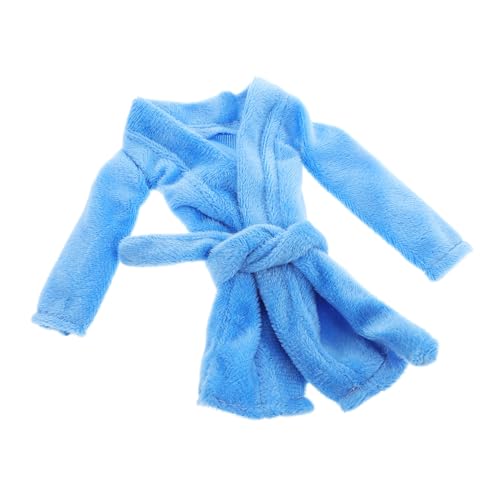 POPETPOP Puppen Bademantel in Blau Weicher Minimalistisches Design Passend für Puppenhaus und Rollenspiel Vielseitiges Accessoire für Puppen Outfits POPETPOP Puppen Bademantel in Blau Weicher Minimalistisches Design Passend für Puppenhaus und Rollenspiel Vielseitiges Accessoire für Puppen Outfits von POPETPOP